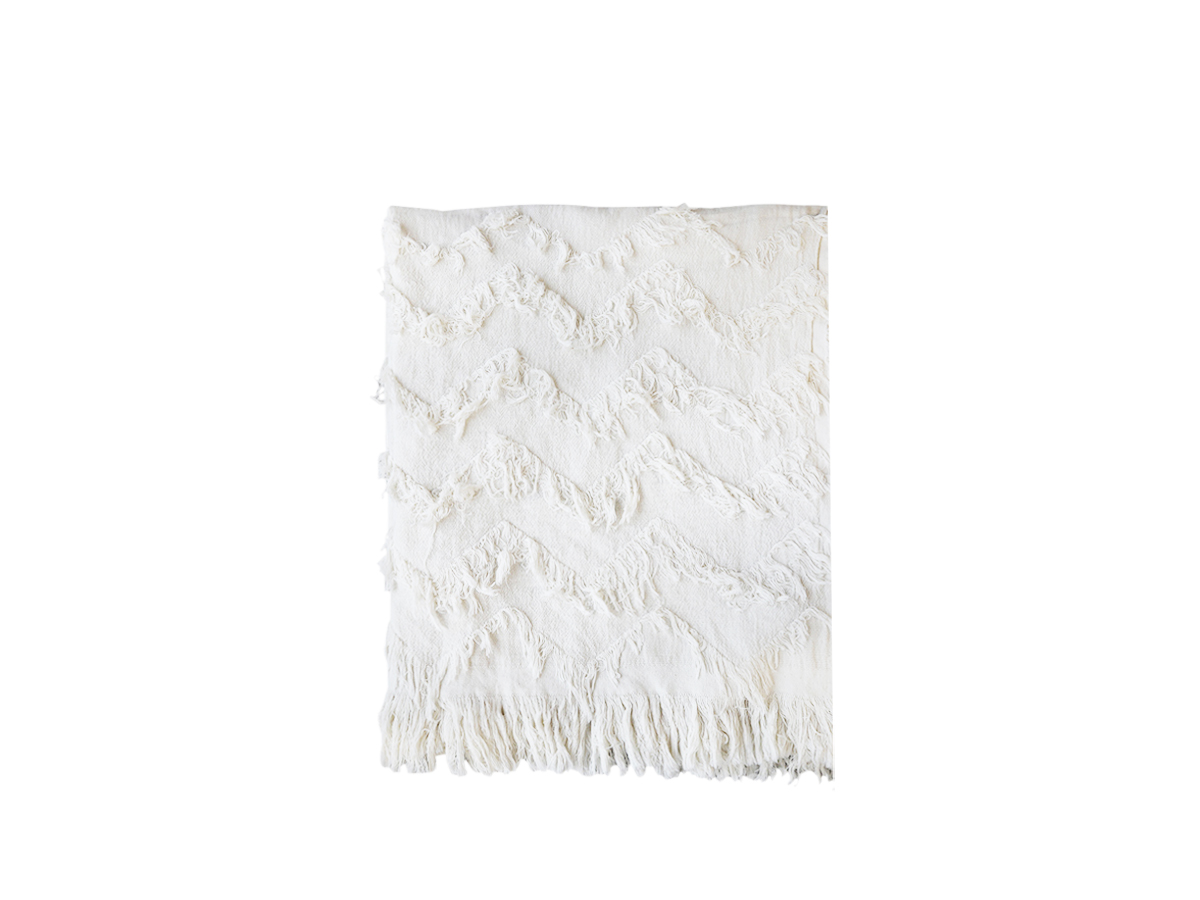 interesting off white throw, fill coupe, cut float, texture, textiles